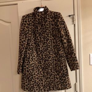 Talbots Hip-length Leapord Print Winter Coat
